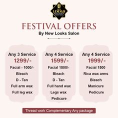 Salon Offers Poster, Beauty Parlour Board Design, Parlour Logo Design, Waxing Legs, Beauty Salon Price List, Offer Poster, Beauty Salon Marketing