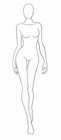 the outline of a woman's body is shown