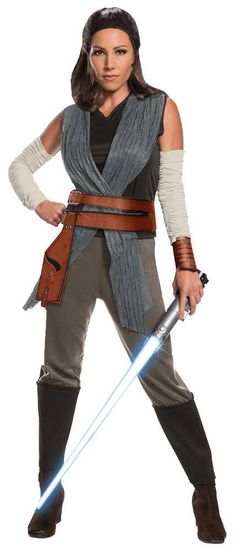 Rubie's Women's Star Wars Rey Deluxe Adult Costume - Costume Arena Star Wars Outfit, Disfraz Star Wars, Rey Costume, Star Wars Halloween Costumes, Jedi Costume, Costume Carnaval, Halloween Infantil, Star Wars Halloween, Dark Vador