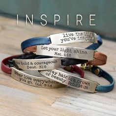 Verse Bracelet, Bible Verse Bracelet, Motivational Jewelry, Bracelets Boho, Embrace Imperfections, Message Bracelet, Inspirational Jewelry, Sweet Romance, True Happiness