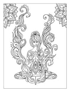 Yoga and meditation coloring book for adults: With Yoga Poses and Mandalas Beach Mandala, Dance Coloring Pages, Yoga Mandala, Pictures To Color, Yoga Beach, Designs Coloring Books, Coloring Pages For Boys