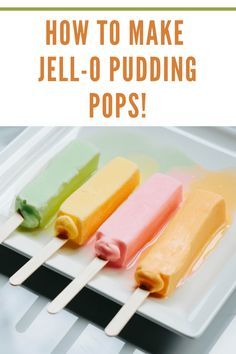 how to make jell - o pudding pops