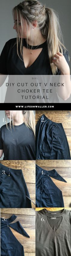 the instructions for how to sew a t - shirt in three easy steps, including sewing