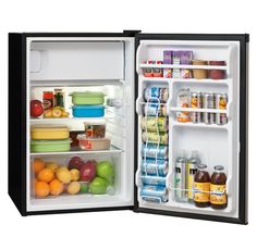 an open refrigerator filled with lots of food