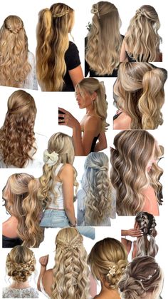 Hair For Party, Cute Sporty Hairstyles, Preppy Hairstyles, Hairstyle Examples, Rave Hair, Red Hair Inspo, Hair Tint, Hair Inspiration Long