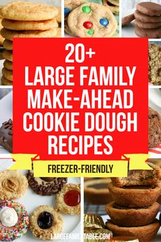 20 large family make - ahead cookie dough recipes