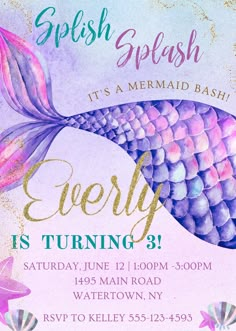 an image of a mermaid birthday party