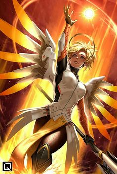 Overwatch Mercy, Bd Art, Mercy Overwatch, Art Manga, Poses References