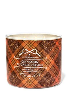 Cinnamon Sugared Pecans 3-Wick Candle Candle Bath And Body Works, Cinnamon Sugar Pecans, Candle Bath, Sugared Pecans, Bath & Body Works, Sweet Candles, Candle Images, Bath Body Works Candles, 3 Wick Candle