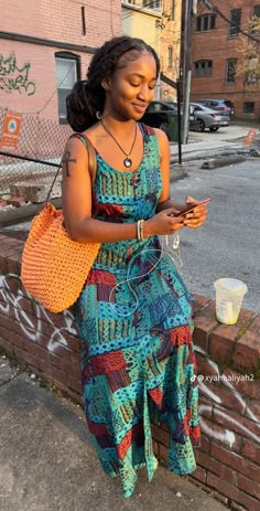 @xyahaaliyah Neo Soul Clothing, Jamaican Women Fashion, Classy Hippie Outfits, Chic Bohemian Outfits, Artsy Black Girls Aesthetic Outfits, Black Hippie Girl Outfits Boho Chic, Earthy Outfits Aesthetic Black Woman, Earthy Black Girls Aesthetic, Earthy Black Girls Aesthetic Summer