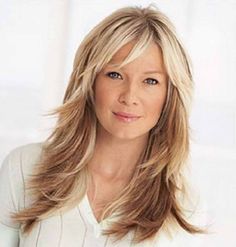 Long Shag Hairstyles, Long Shag Haircut, Layered Hairstyles, Haircut Styles, Long Hair With Bangs, Shag Haircut, Long Blonde, Short Hairstyle