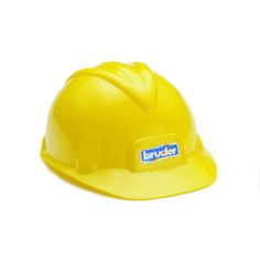 a yellow hard hat with the word budda on it's front and side