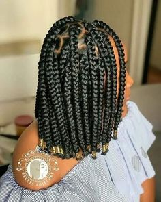 shoulder length box braids Box Braids Protective Styles, Styles On Natural Hair, Shoulder Length Box Braids, Braids Protective Styles, Black Kids Braids Hairstyles, Big Box Braids