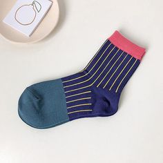 Make these socks a part of your aesthetic look 💙Free SizeMaterial: 100% Cotton Y2k Socks, Socks Y2k, Mens Striped Socks, Boogzel Apparel, Aesthetic Socks, Clothing Grunge, Find Aesthetic, Aesthetic Look, Striped Socks