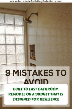 bathroom remodel on a budget that is designed for reslience and maintenance