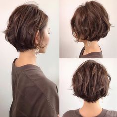 Messy Short Hairstyles, Hairstyles Japanese, Japanese Short Hair, Short Hairstyle Women, Bob Hairstyles For Thick, Messy Short Hair, Japanese Hairstyle, Hairstyle Women