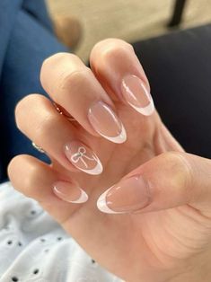 Nail Designs Simple, Art Nail Designs, Bow Nails, Bow Nail, Pretty Nail Colors, Formal Nails, Cute Simple Nails, Simple Gel Nails