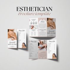 three fold brochure designed in canva with photoshopped images and text