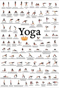 the yoga poster is shown in black and white