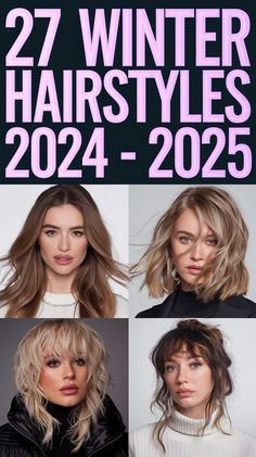 Winter Hairstyles For Blondes, 2025 Hair Styles, Hairstyles Winter 2024, Hairstyle Fall 2024, Fall 2025 Hair Trends, Hair Trends Winter 2024, Hair Styles 2025, Hair Winter 2024, Hairstyles Fall 2024