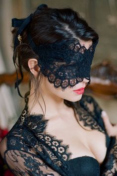 Add a layer of texture to your boudoir look with a charming veil of scalloped lace that conceals and entices. Known as the Queen of Lace, Alencon lace is hand-cut and sewn into an alluring, Venetian inspired mask. Beautifully ornate and reminiscent of a royal masquerade. Fastens with a French grosgrain ribbon tie. The Rayna eye mask is part of an exceptional range of handmade accessories that are lovely and unique gifts for brides to be. Pictured in ivory. Available in black too. Images by Sarah Feminine Scalloped Lace For Wedding, Feminine Lace With Lace Closure For Wedding, Elegant Fitted Evening Veil, Elegant Lace Veil With Lace Trim, Elegant Fitted Lace For Wedding Night, Fitted Scalloped Lace For Wedding Night, Elegant Delicate Lace Veil, Elegant Fitted Veil, Elegant Fitted Veil With Lace Trim