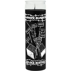 Block Buster (Rompe Bloque)- Black, To Remove Spells, Jinx, Hexes, etc. Candle Reading, Candle Dressing, Ritual Candles, Black Candles, Evil Spirits, Wax Paper, Glass Candle, Pillar Candles, Ritual