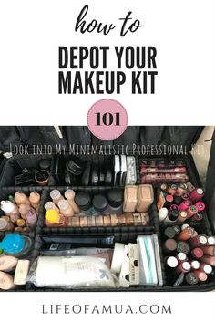 Makeup Artist Kit Organization, Professional Makeup Artist Kit, Artist Essentials, Business Makeup, Vegas Makeup