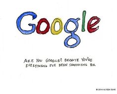 the google logo is drawn on paper with colored marker pens and inked onto it