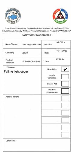 the form is shown in this document with instructions to use it for identification and identification