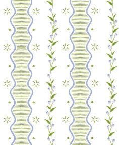 Wallpaper — Kristen Leigh Studio Watercolor Stripes Pattern, Cute Patterns For Backgrounds, Cottage Core Pattern, Wallpaper Kristen, Watercolor Print Pattern, Painted Floral Pattern, Aesthetic Patterns, Botanical Motifs, Watercolor Patterns