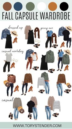 Capsule Wardrobe Dresses, Capsule Wardrobe Casual, Capsule Wardrobe Outfits, Fashion Capsule Wardrobe, Essentials List, Capsule Outfits, Fall Capsule Wardrobe, Wardrobe Outfits