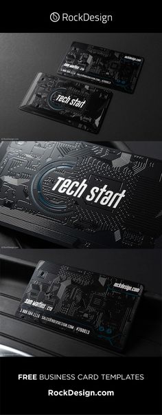 the business card is designed to look like an electronic circuit board