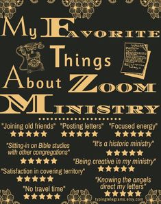 the poster for my favorite things about zoomm