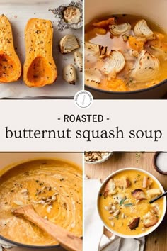 roasted butternut squash soup is an easy and delicious side dish