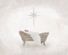 a man laying on top of a wooden bench under a christmas star in the sky