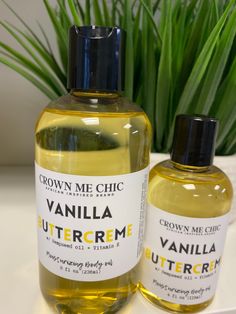 If you want to smell like a snack then try our Vanilla Buttercream scented Body oil is moisturizing, lightweight and smell amazing. It includes organic sunflower oil and vitamin E which is great for all skin type . This oil is has a fruit scent & is perfect to use after a hot shower or bath. Body oils improve skin barrier function, resulting in the skins ability to retain moisture Our body oil has a non- greasy formula and will quickly absorb into your skin As with all our products, please test Smell Like A Snack, Hygiene Hacks