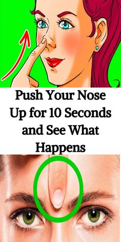 Push Your Nose Up for 10 Seconds and See What Happens 10 Seconds, Easy Workouts, Plastic Surgery