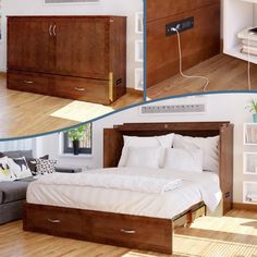 a collage of photos showing different types of furniture