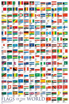 the flags of the world poster