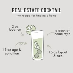 the real estate cocktail recipe for finding a home