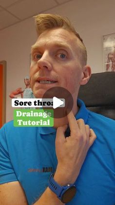 27K views · 1.4K likes | Rune Åbø on Instagram: "Sore throat drainage tutorial. In this video I show you how to locate the lymph node that should regulate the fluid flow to your throat. If its swollen and you have a flu, the node could block the natural drainage. By draining the node, it gets smaller.  And you could get almost instant results, but sometime it could take longer to drain. I use these techniques on my clients with sore throat problems but also of they have stiff neck.  Sharing my secrets so you and others can learn to get pain free.  #sorethroat #drainage #lymphnodes  #painfree #healthtips  #selfhelp" Neck Lymph Nodes Swollen, Sore Lymph Nodes In Neck, Swollen Throat Lymph Nodes, Throat Remedies Swollen, How To Stop Sinus Drainage In Throat, Draining Lymph Nodes In Neck, Sinus Drainage Remedies Sore Throat, Massage For Sore Throat, Neck Lymph Node Massage