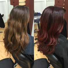 Red Balayage Highlights, Light Brown Balayage, Red Balayage Hair, Red Hair Inspo, Dark Red Hair, Balayage Hair Dark, Brown Hair Balayage