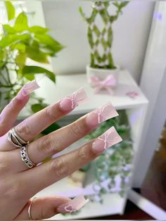 @AngieDiors Nail Tek, Exotic Nails, Really Cute Nails, Nails Only, Bling Acrylic Nails, Pink Acrylic Nails, Square Acrylic Nails