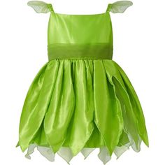 Green Tinkerbell Dress - Adorable Little Girls Mini Dress - Perfect Birthday Gift For Fantasy Enchantment. Elastic,Cotton Zipper Closure Tulle Flutter Sleeve,Three Layers Ruffle At The Waist, Four Layers Of Fabric Below The Waist, Including Two Layers Of Organza, A Layer Of Tulle And A Skin-Friendly Cotton Lining,Soft, Comfortable, And Gentle On Little Girls' Delicate Skin. Hidden Zipper On The Back;With Fairy Wings, The Green Tinkerbell Dress Highly Creates A Perfect Cosplay Of The Classic Fair Tinkerbell Costume Kids, Fantasia Tinker Bell, Girls Tinkerbell Costume, Bell Costume, Tinkerbell Dress, Fairy Princess Dress, Tinkerbell Costume, Perfect Cosplay, Tinker Bell Costume