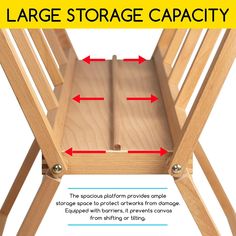 an image of a wooden chair with the measurements