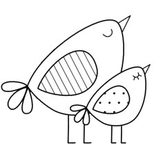 the letter l is for bird coloring page