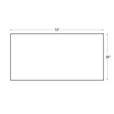 a drawing of a rectangular area with measurements