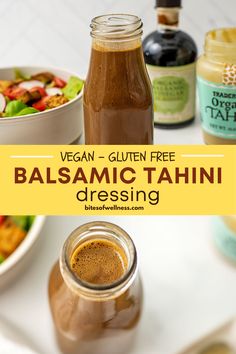 an image of balsamic tahini dressing