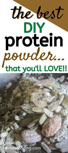 the best diy protein powderer that you'll love is made with almonds and