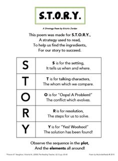 the story worksheet for students to learn